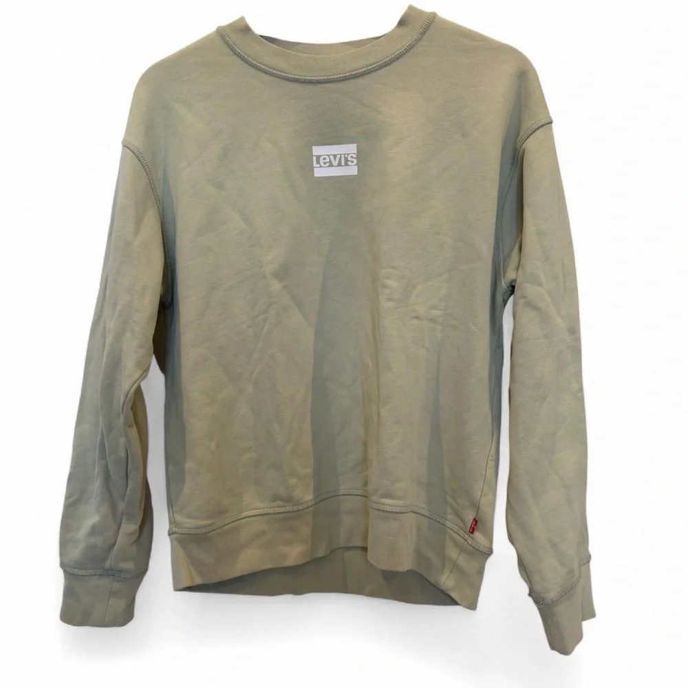 Levi's Men's Light Sage Green Crewneck Sweatshirt Small